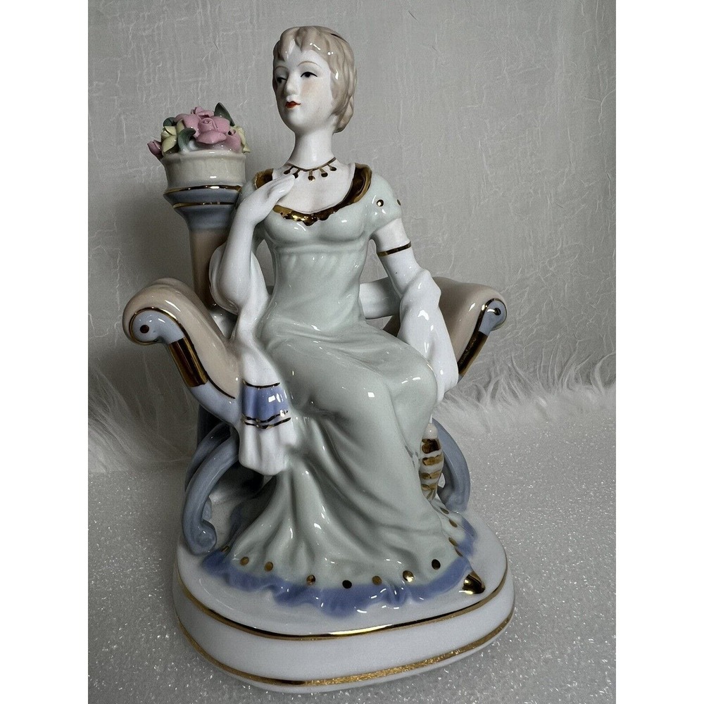 Vintage PMI GERMAN PORCELAIN LADY FIGURINE, Sophia